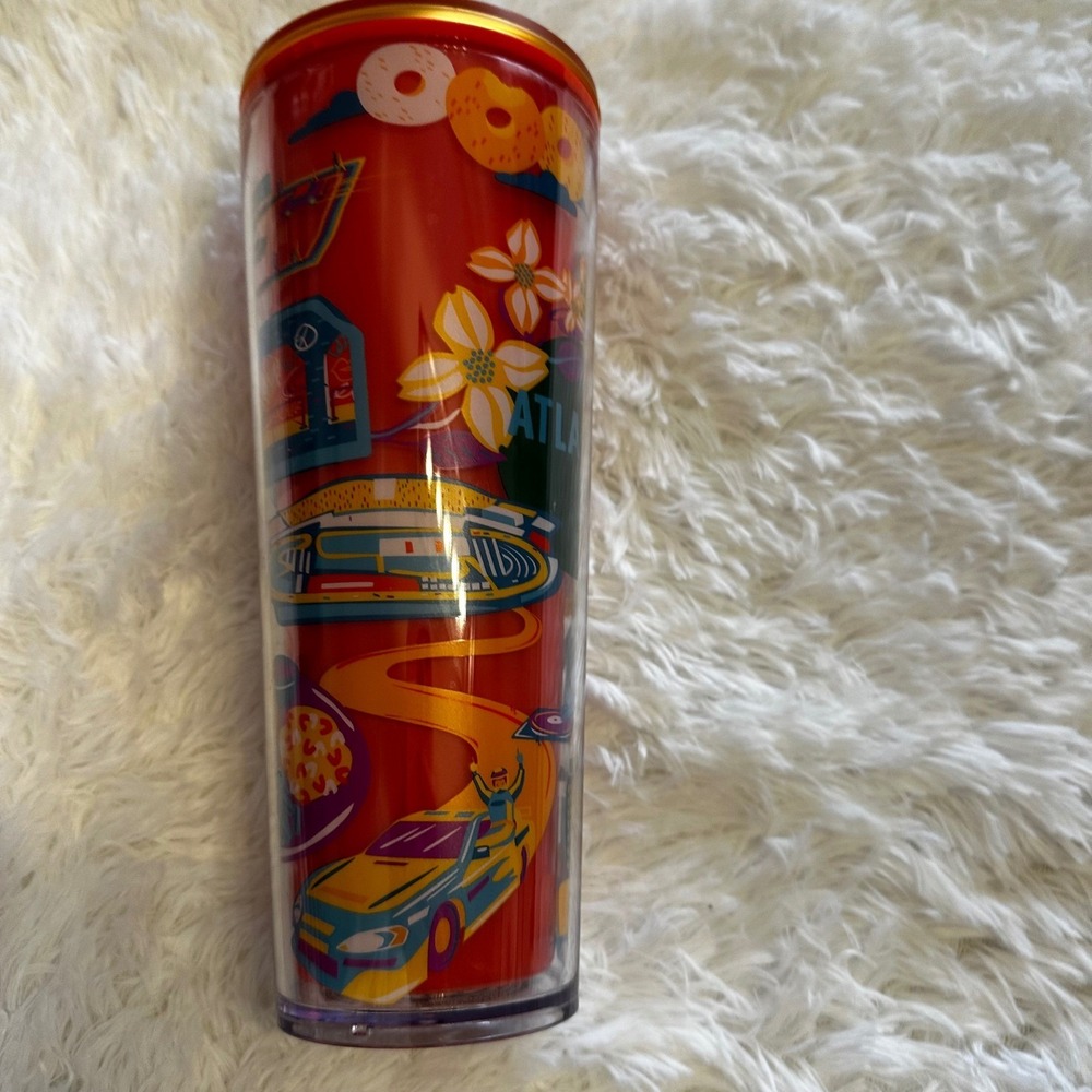 Starbucks Discovery Series Atlanta Tumbler 24 oz Reusable‎ Travel Cup with Straw - Picture 5 of 9